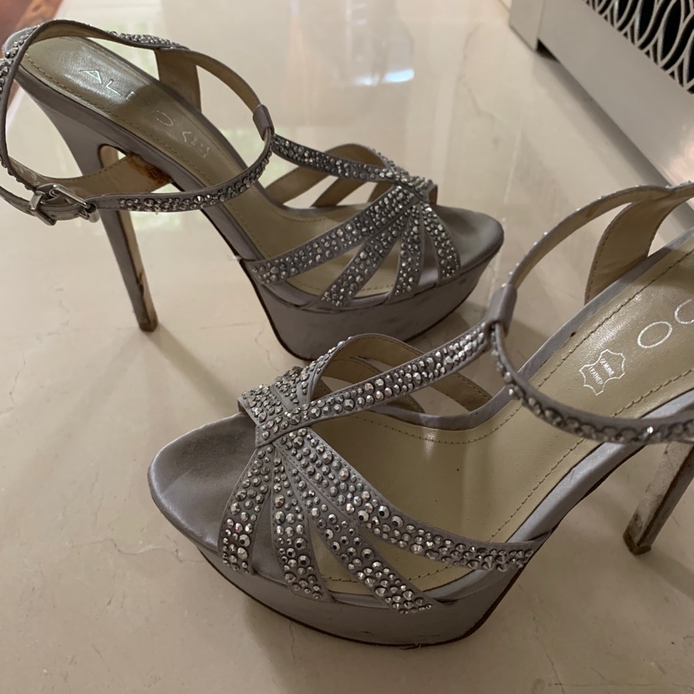 Aldo silver heels - Picture 4 of 5